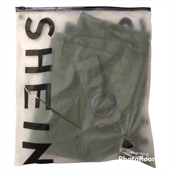 Boho Off The Shoulder Ruffle Trim Belted Dress Army Green Size Small Romantic - Picture 7 of 7